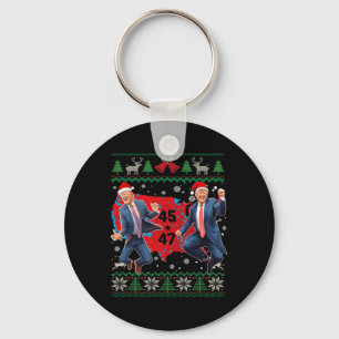 Llavero Funny Trump baila Papá Noel Navidades Navidad Paja