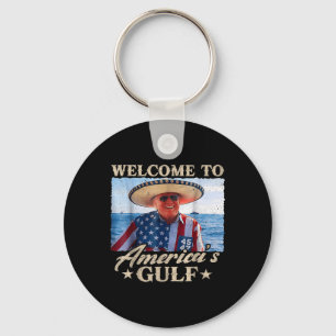 Llavero Funny Trump Bienvenido Al Golfo De Las Américas, G