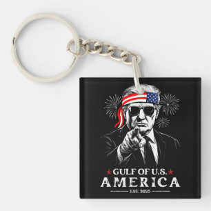 Llavero Funny Trump Golfo De Estados Unidos 2025 4 De Juli