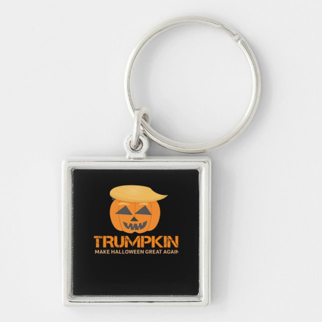 Llavero Funny Trumpkin de Halloween - Haz de Halloween un  (Frente)