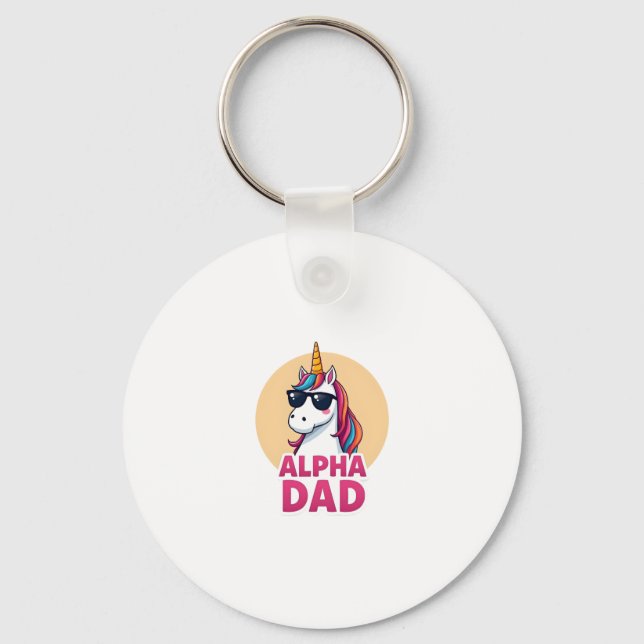 Llavero Funny Unicorn Dad Laufey Men Father's Day Christma (Anverso)