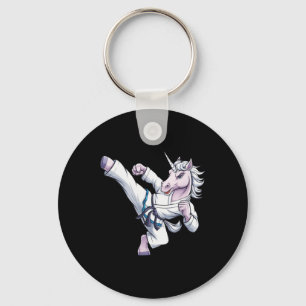Llavero Funny Unicorn Karate Chica I Taekwondo Martial Art