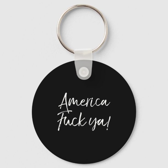 Llavero Funny Usa Quote American Saying Joke Gift America  (Anverso)
