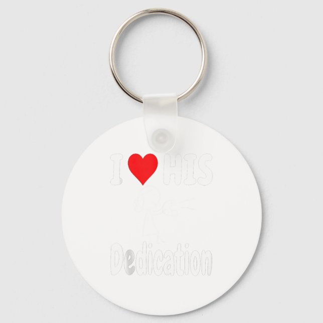 Llavero Funny Valentine's Day Couple Matching I Love His D (Anverso)