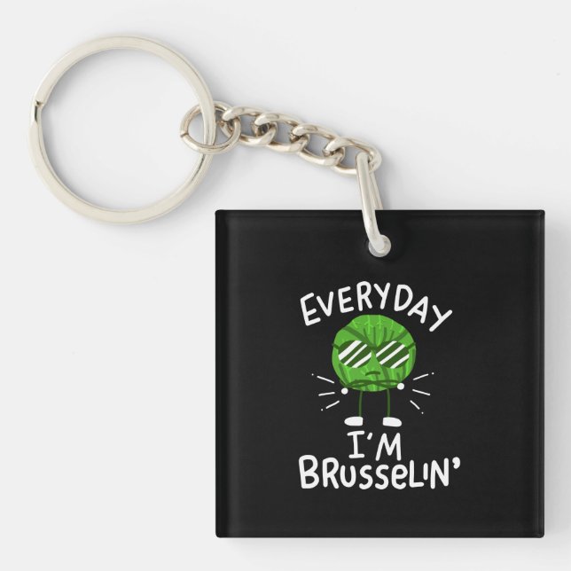 Llavero Funny Vegan Brussels Sprouts (Frente)