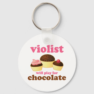 Llavero Funny Violist Music Keychain