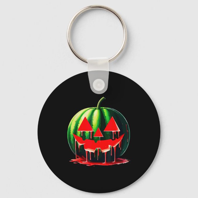 Llavero Funny Watermelon Jack O Lantern Soky Dripng Fruit  (Anverso)