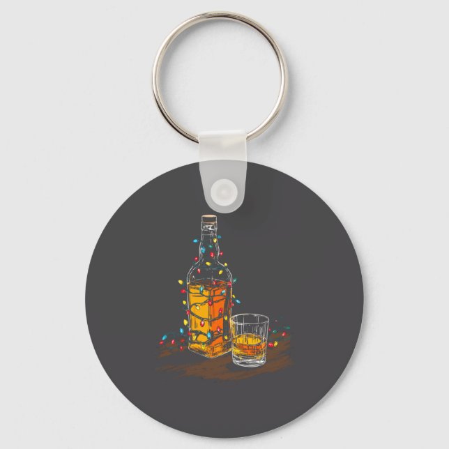 Llavero Funny Whiskey Christmas Graphics Lights Lover Long (Anverso)