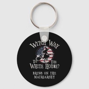 Llavero Funny Witch Way White House Kamala Harris