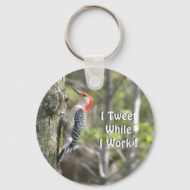 Llavero Funny Woodpecker Original Working Tweeter (Anverso)