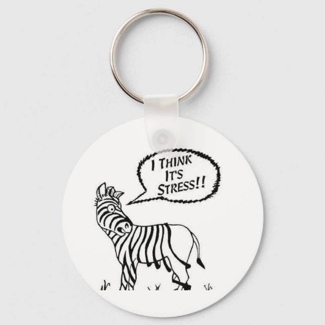 Llavero Funny Zebra Key Chain (Anverso)