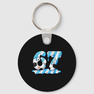 Llavero Fútbol 67 Bandera Argentina Seis Siete Divertido G