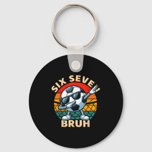 Llavero Fútbol 67 Seis Siete Bruh Dab Meme Cool Retro Dive