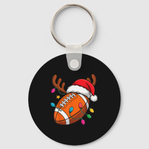 Llavero Fútbol americano cuernos de reno Navidad Xmas Ba