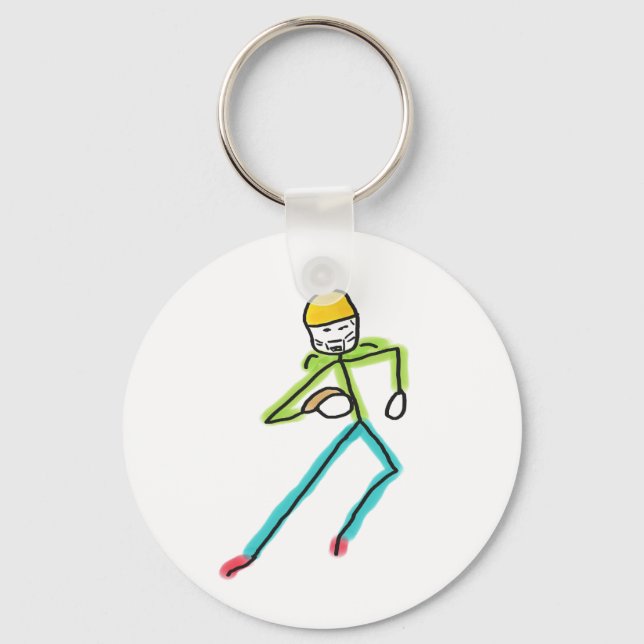 Llavero Fútbol Americano Stickman (Anverso)