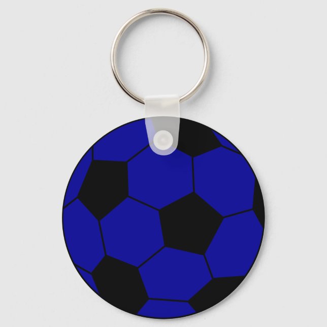 Llavero Fútbol azul y negro (Anverso)