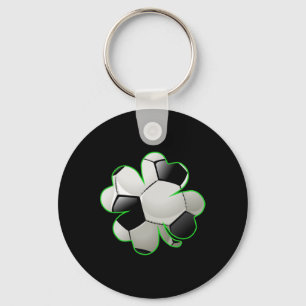Llavero Fútbol Byll Shamrock Trébol de Cuatro Hojas St Pat