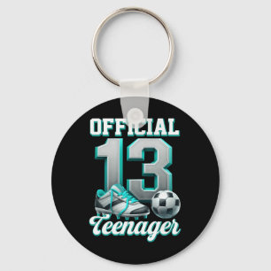 Llavero Fútbol chico cumpleaños 13 trece oficial