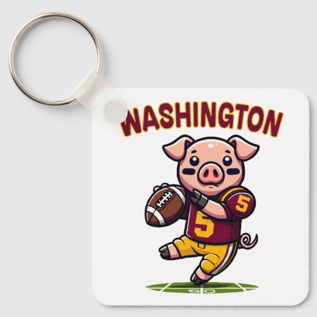 Llavero Fútbol de Washington Hog (Anverso)
