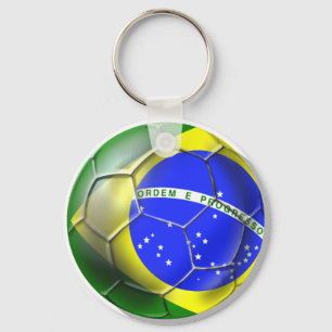Llavero Fútbol del brasilen@o del fútbol del mundo del