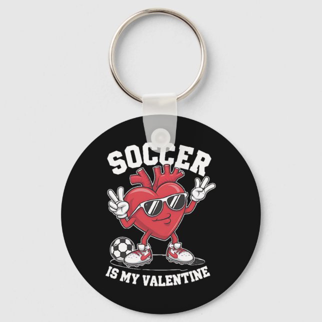 Llavero Fútbol es mi corazón de San Valentín Sungles Día d (Anverso)