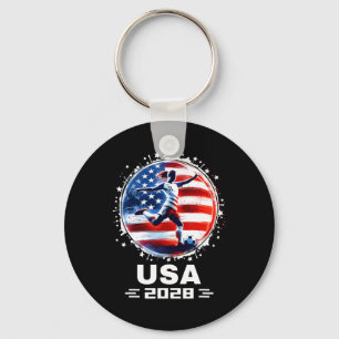 Llavero Fútbol Femenino Ropa de Fútbol con Bandera America