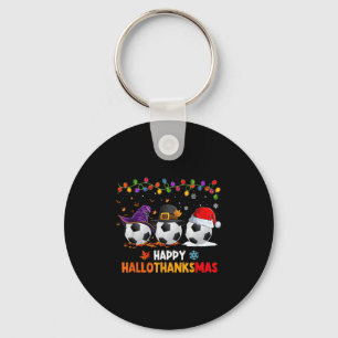 Llavero Fútbol Halloween Día de Acción de Gracias Navidad