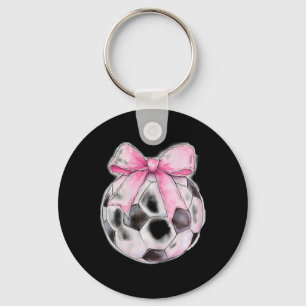Llavero Fútbol Ll Rosa Coqueta Lazo Cinta Delicada Niñas A