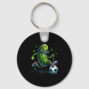 Llavero Fútbol pepino divertido con gafas de sol para depo