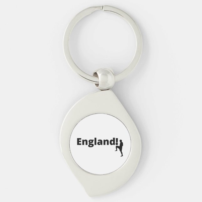 Llavero Fútbol personalizado de Inglaterra (Anverso)