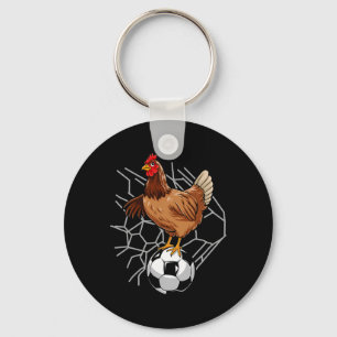 Llavero Futbol Pollo Jugador De Fútbol Deportes _1
