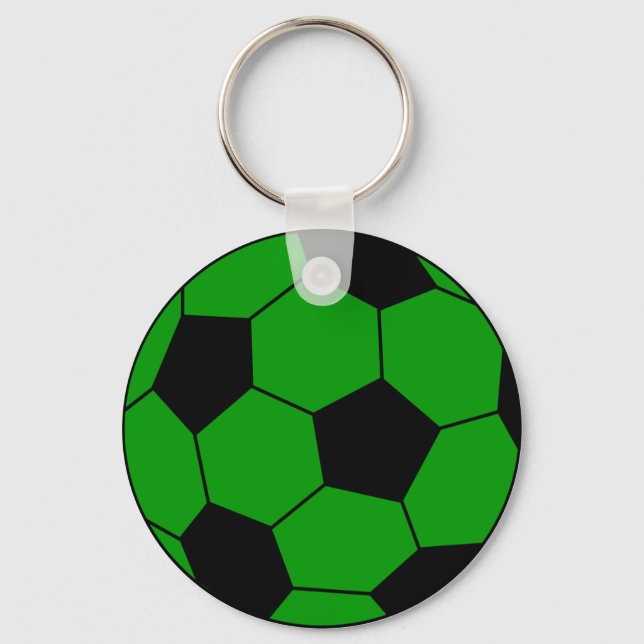 Llavero Fútbol verde y negro (Anverso)