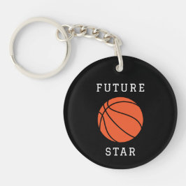Llavero Futura estrella de baloncesto Black Acrylon Keycha