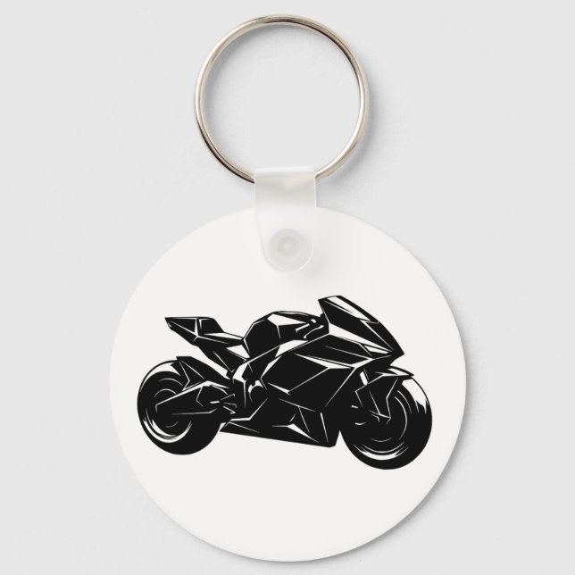 Llavero Futuristic Sport Motorcycle Design (Anverso)