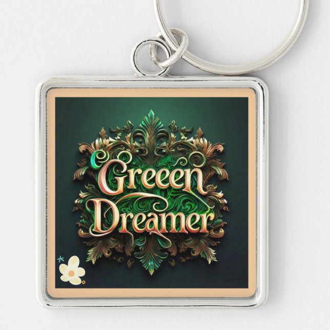 Llavero "Futuro amigable con los ecológicos" (Frente)