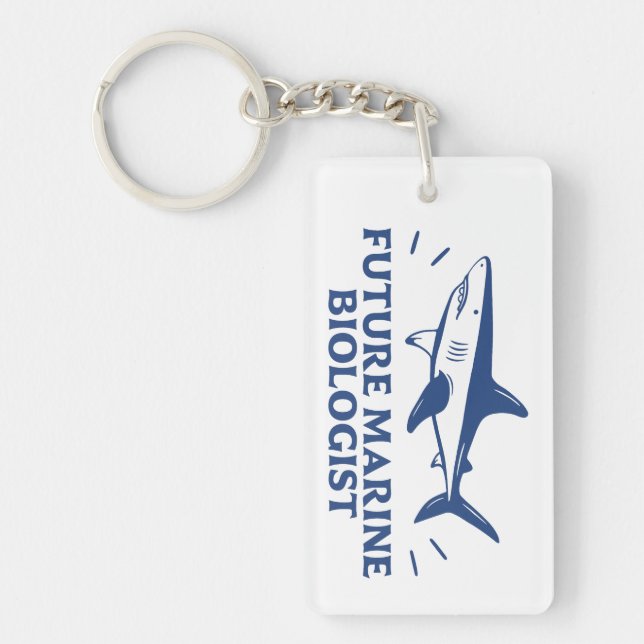Llavero Futuro biólogo marino amante de los tiburones (Frente)