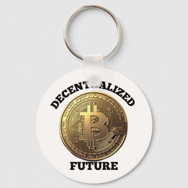 Llavero Futuro Descentralizado Bitcoin  (Anverso)