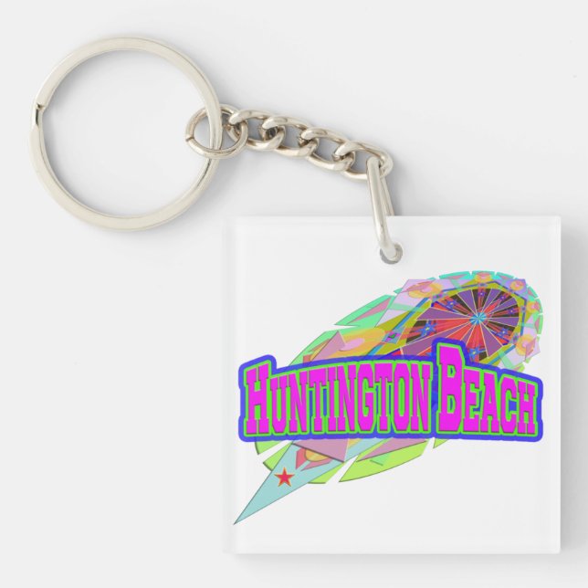 Llavero Futuro Keychain de Huntington Beach (Frente)