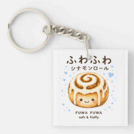 Llavero Fuwa Fiuwa Rollo de canela Bonito 