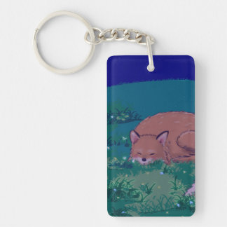 Llavero Fuzzy the Sleepy Fox Acrylic keychain