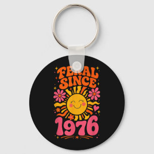 Llavero Fvibesl Desde 1976 Sol Retro - Divertido Cumpleaño