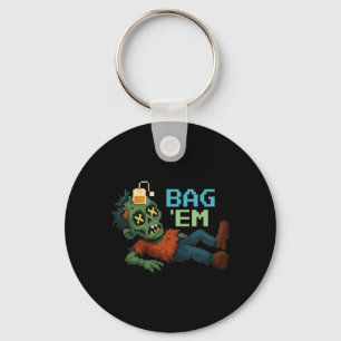 Llavero G em Zombie de Pixel Té G Halloween Npc Jugador Me