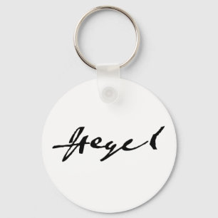 Llavero G. W. F. Hegel signature Keychain