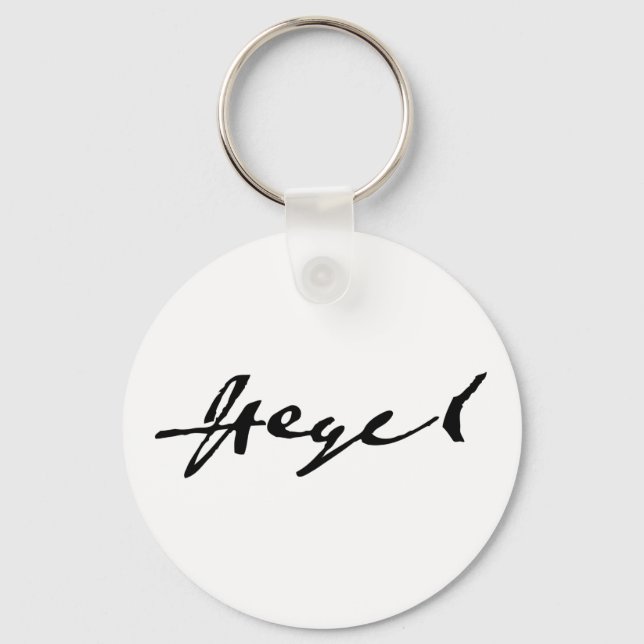 Llavero G. W. F. Hegel signature Keychain (Anverso)