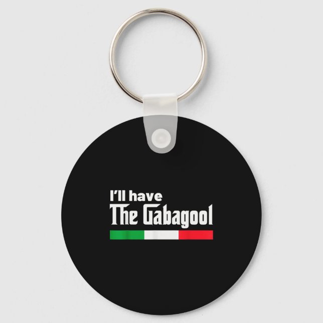 Llavero Gabagool Italy For Italians Cacola Nj New Jersey  (Anverso)