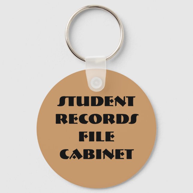 Llavero Gabinete de archivos de registros de estudiantes (Anverso)
