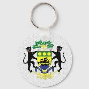 Llavero Gabon Coat of Arms detail