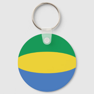 Llavero Gabon Fisheye Flag Keychain