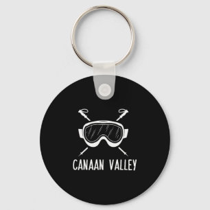 Llavero Gafas de esquí para esquiador del valle de Canaán 
