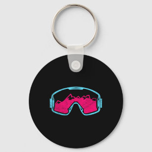 Llavero Gafas de esquí Retro Vintage para Snowboard años 8